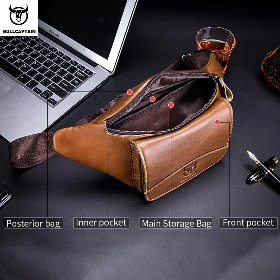 Sac Banane Homme Luxe Marron – Style Urbain Tendance