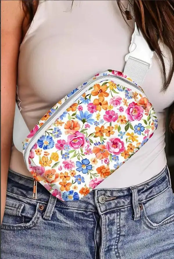 Sac Ceinture en toile imprimée Été – style urbain tendance