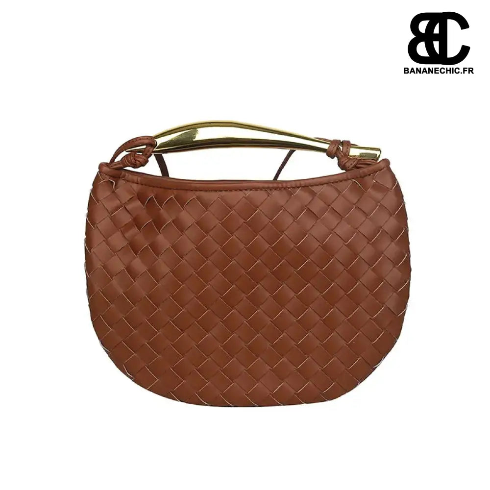 Banane bandoulière dorée élégante - Marron - banane - Banane