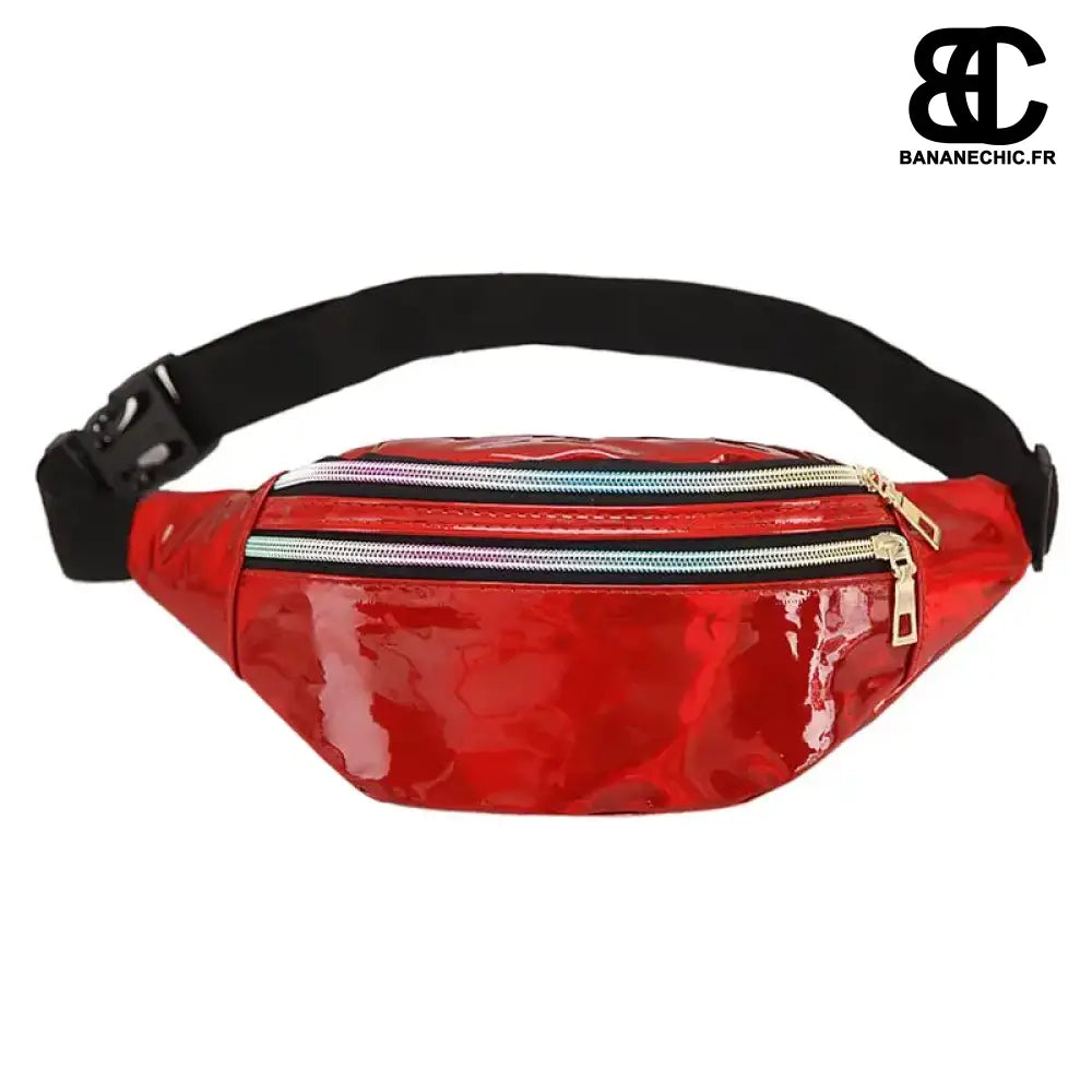 Banane Réfléchissante Sac - Rouge - Sac Banane - Banane Chic