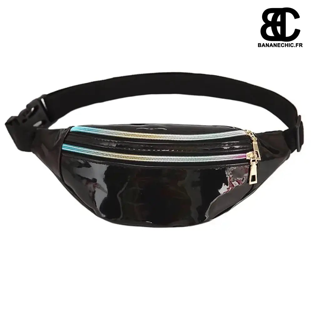 Banane Réfléchissante Sac - Noir - Sac Banane - Banane Chic