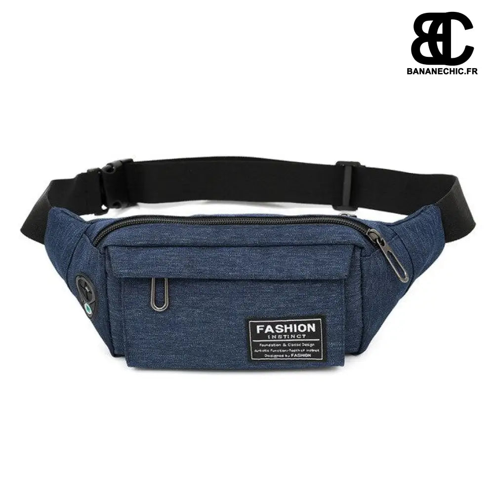 Mini sac banane homme tendance - Bleu - Banane - Banane Chic