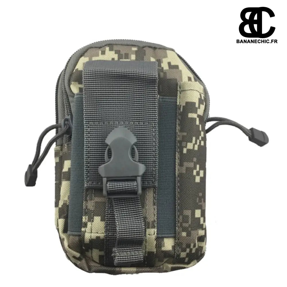 Pochette banane militaire étanche - Camouflage gris - Banane