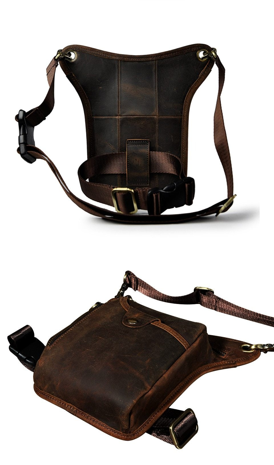 Sac Banane Sport en Cuir – Moto & Vélo, Style Urbain