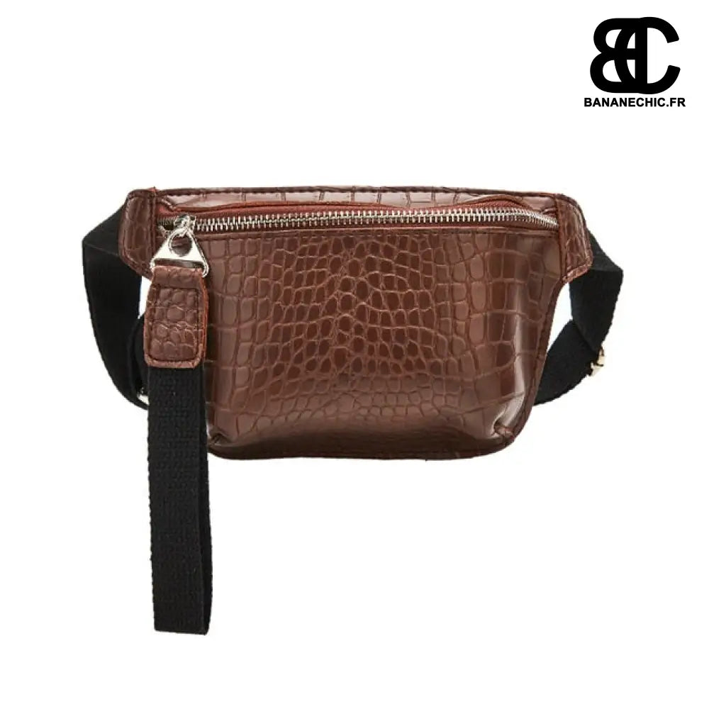 Sac à main banane femme chic - Marron - Banane - Banane Chic