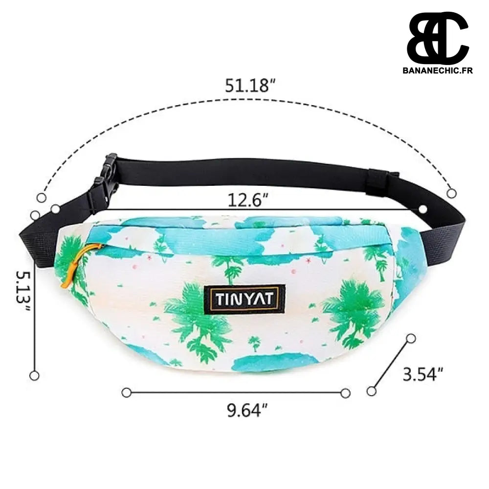 Sac banane ananas jaune fantaisie - Blanc - Banane - Banane