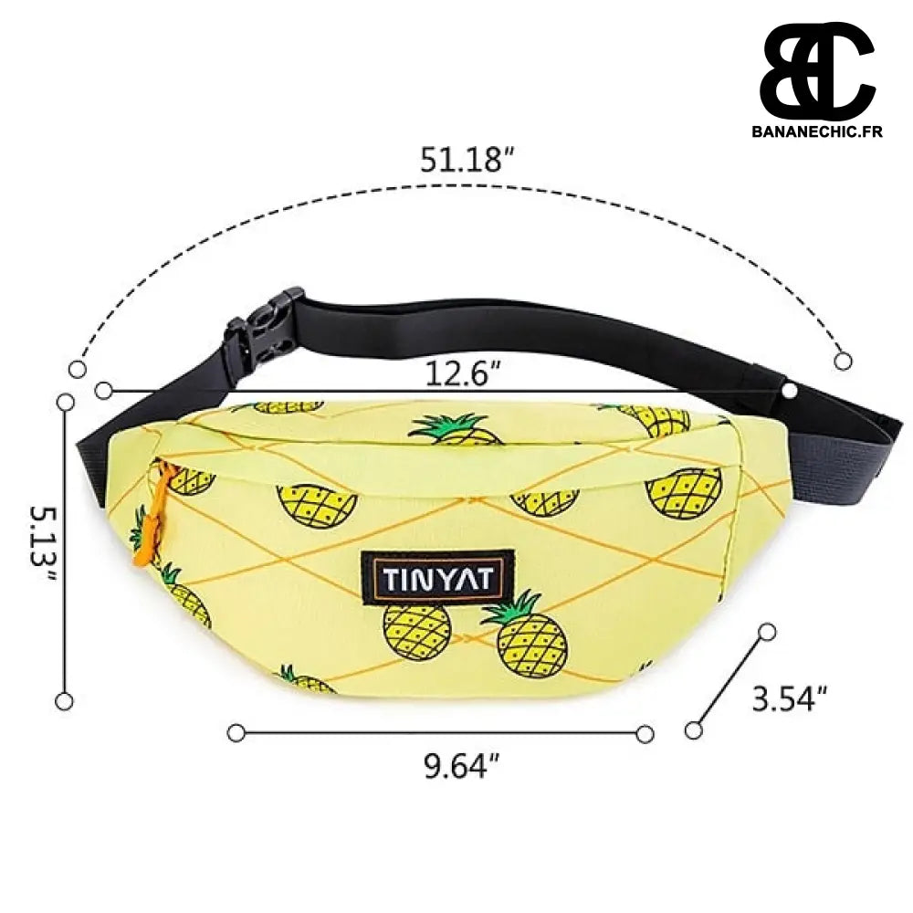 Sac banane ananas jaune fantaisie - Jaune - Banane - Banane