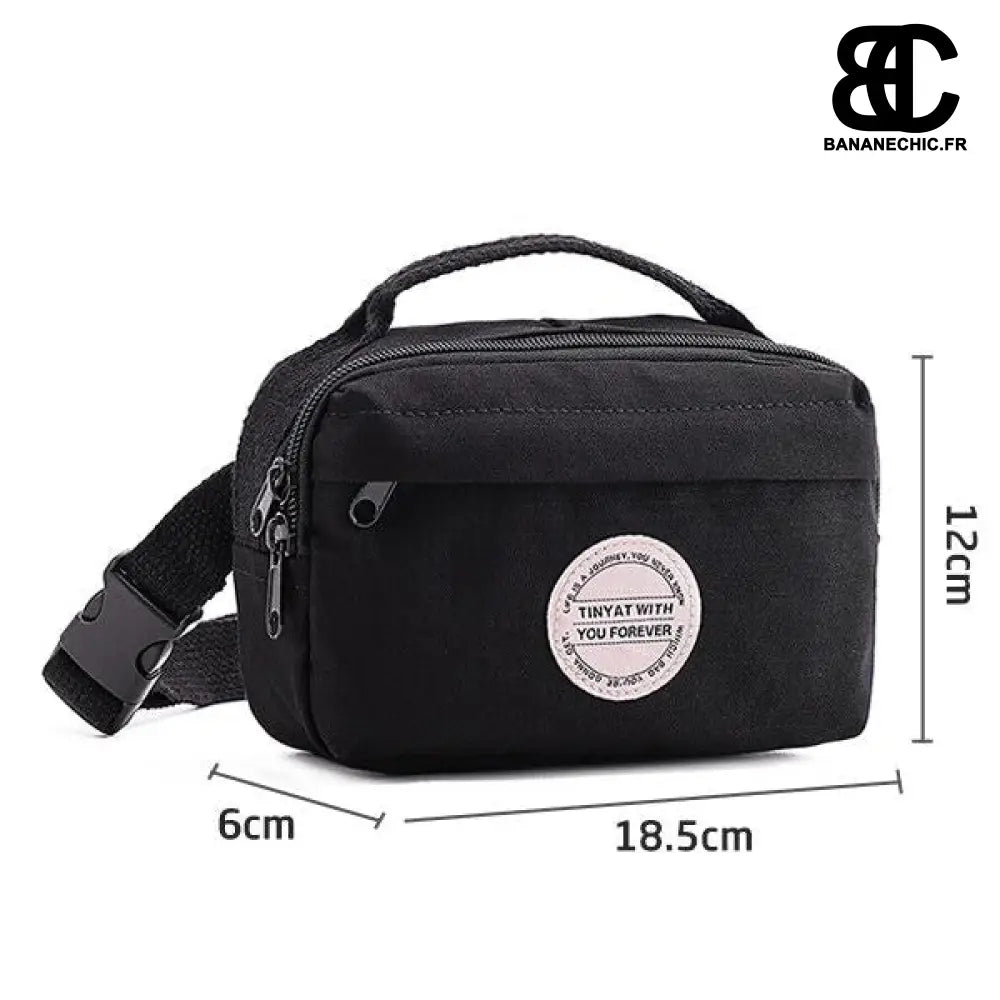 Sac banane bandoulière femme mini - BLACK - banane - Banane