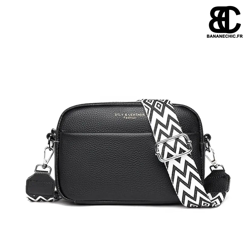 Sac Banane Bandoulière Femme Rose - Noir - Sac Banane -