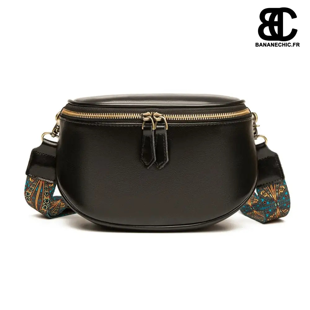 Sac banane bandoulière tendance - Noir - banane - Banane