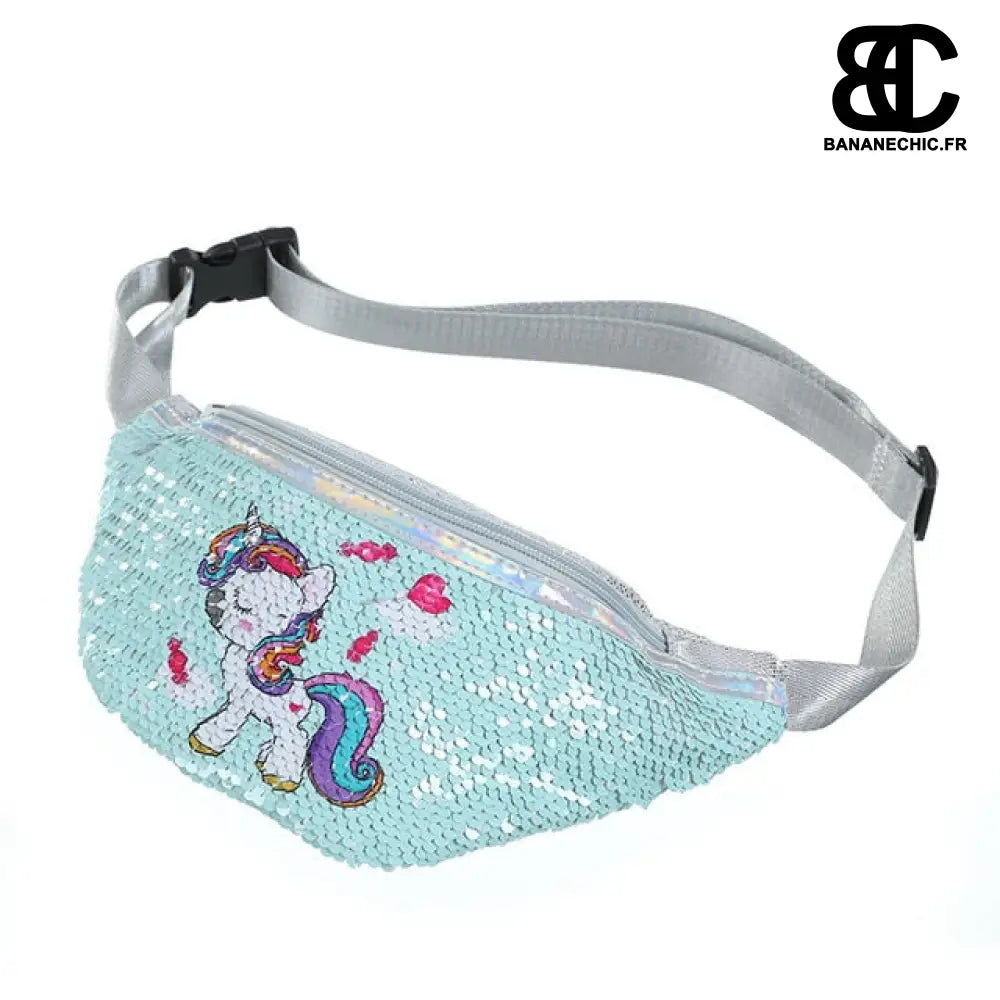 Sac banane blanc enfant - Turquoise - Banane - Banane Chic ™