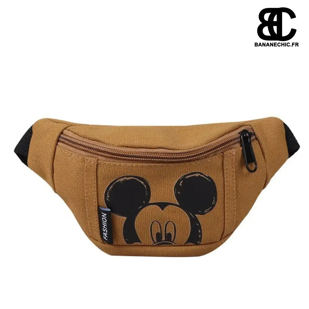 Sac banane blanc Mickey Disney - Marron - Banane - Banane