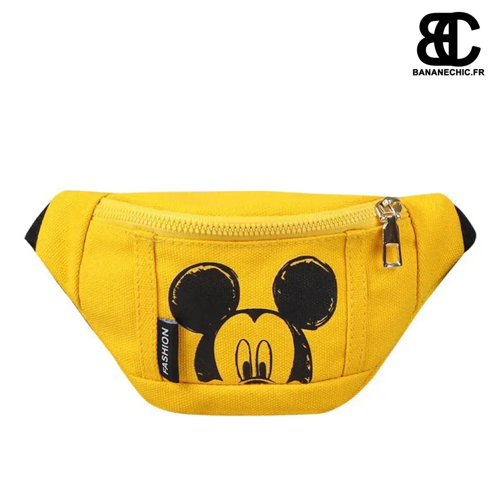 Sac banane blanc Mickey Disney - Jaune - Banane - Banane
