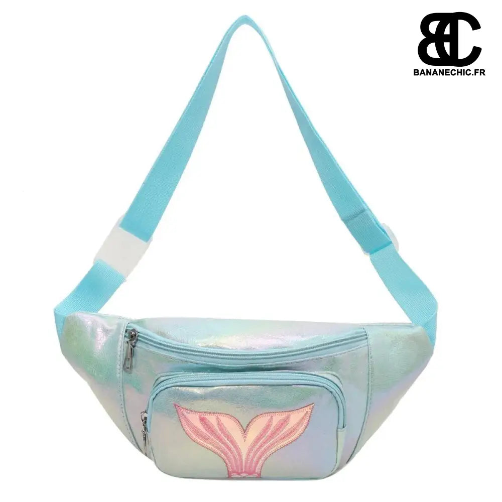 Sac banane bleu brillant sirène - Bleu - banane - Banane