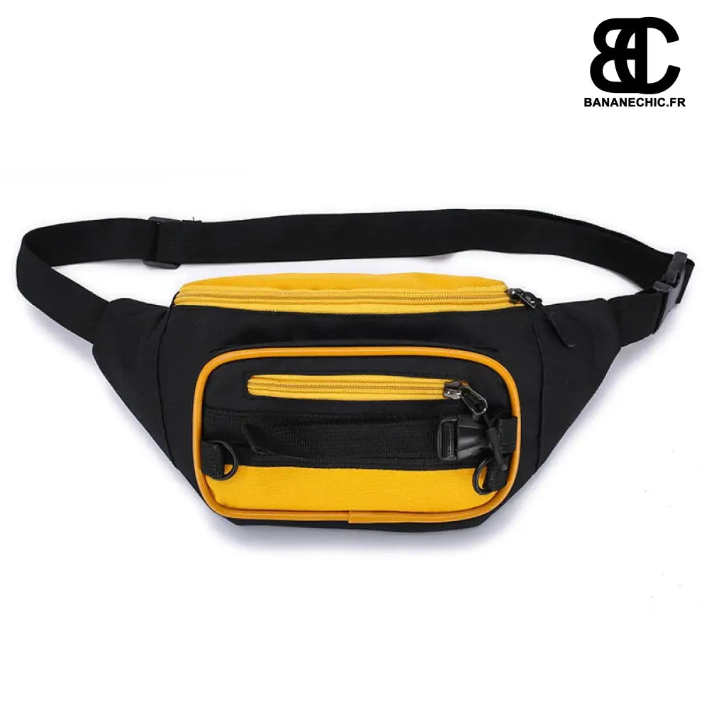 Sac banane bleu femme en tissu - Jaune - Banane - Banane