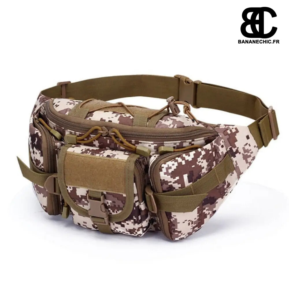 Sac banane camo militaire - Camouflage Marron - Banane -