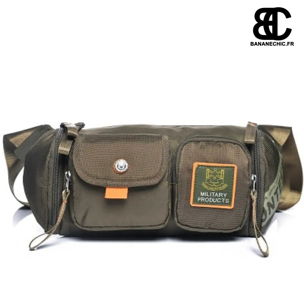 Sac banane camping grande capacité - Camouflage vert -
