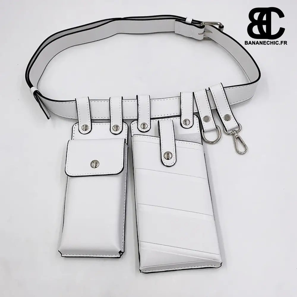 Sac banane ceinture compacte mode - Blanc - Sac Banane -