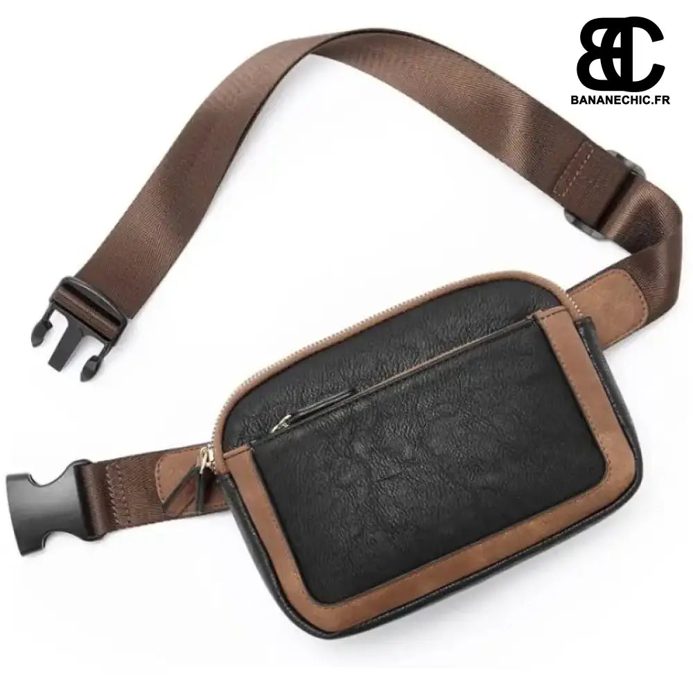 Sac banane ceinture fashion pratique - Noir - Sac Banane -