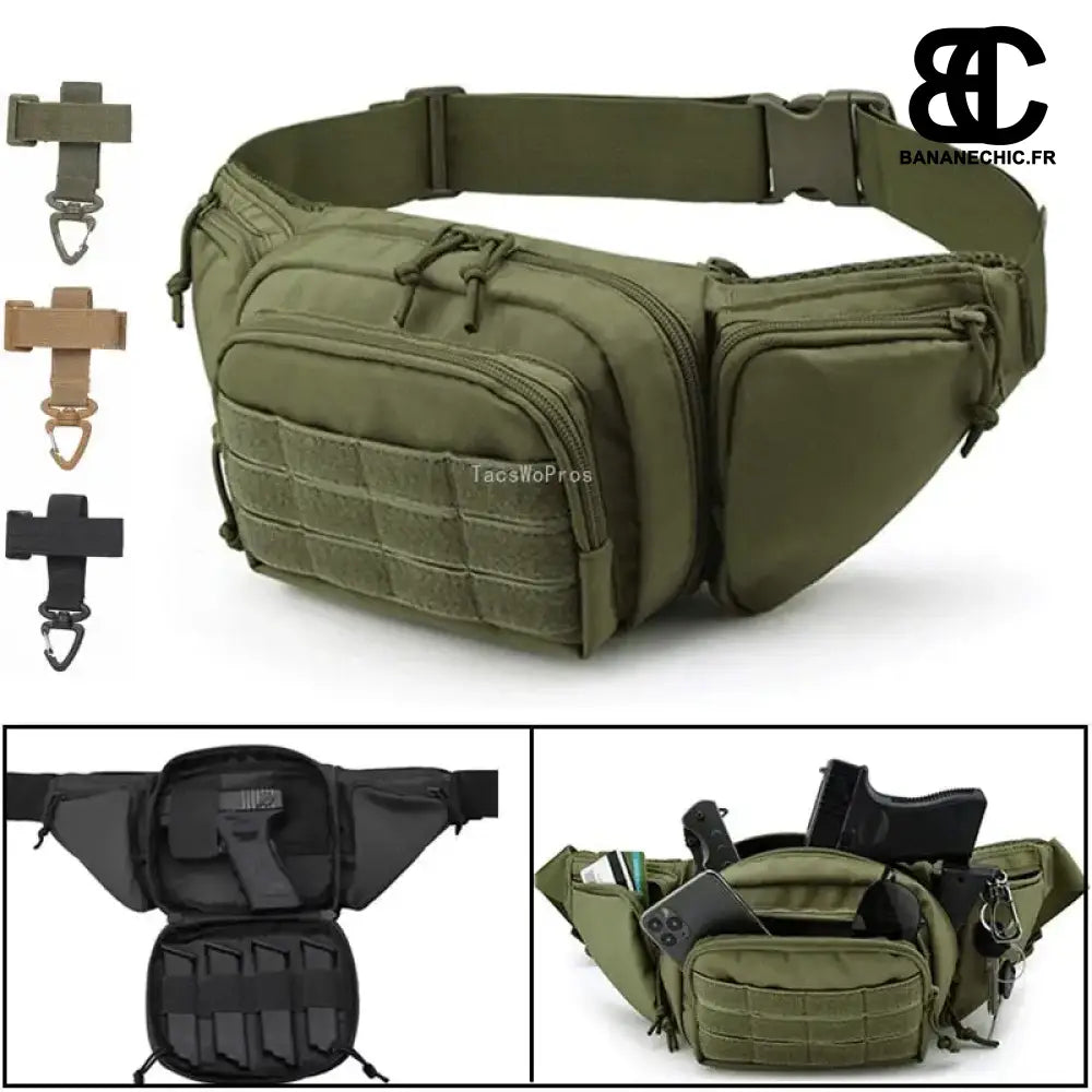 Sac Banane Chasse camouflage vert - Sac Banane - Banane Chic