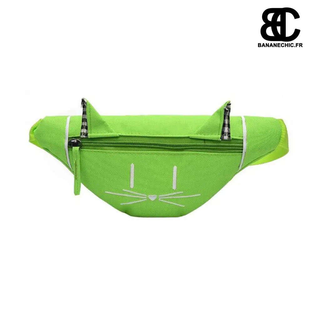 Sac banane chaton pour enfant - Vert - Banane - Banane Chic
