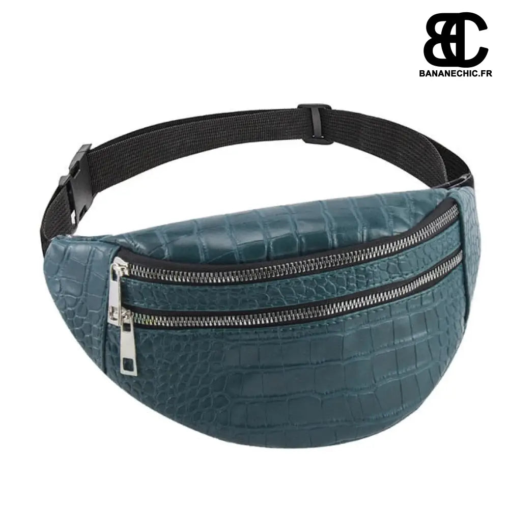Sac banane chic cuir femme - Bleu - Banane - Banane Chic ™