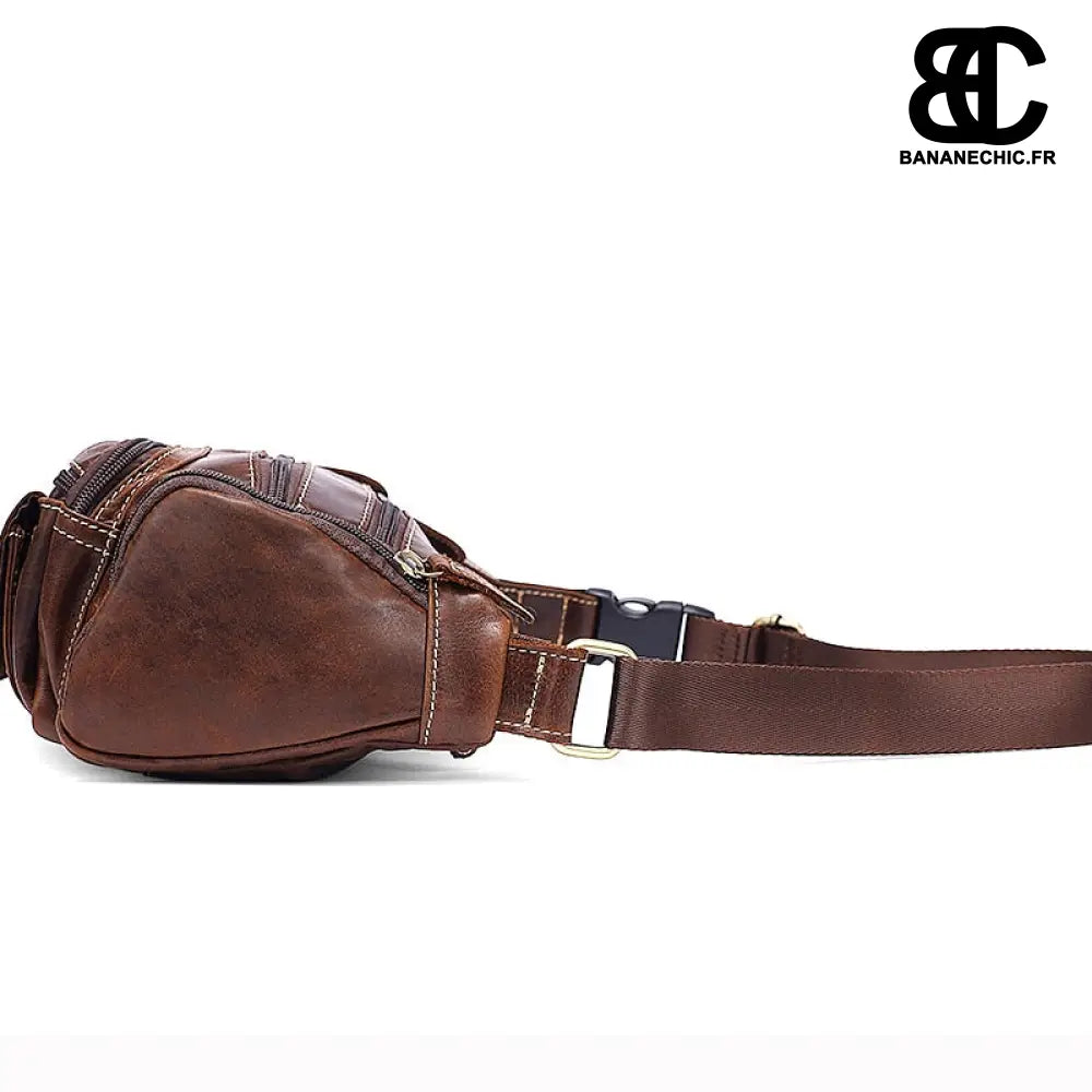 Sac banane chic cuir homme - banane - Banane Chic ™