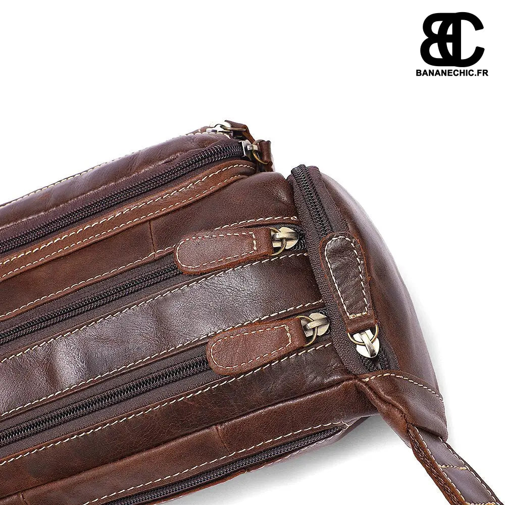 Sac banane chic cuir homme - banane - Banane Chic ™