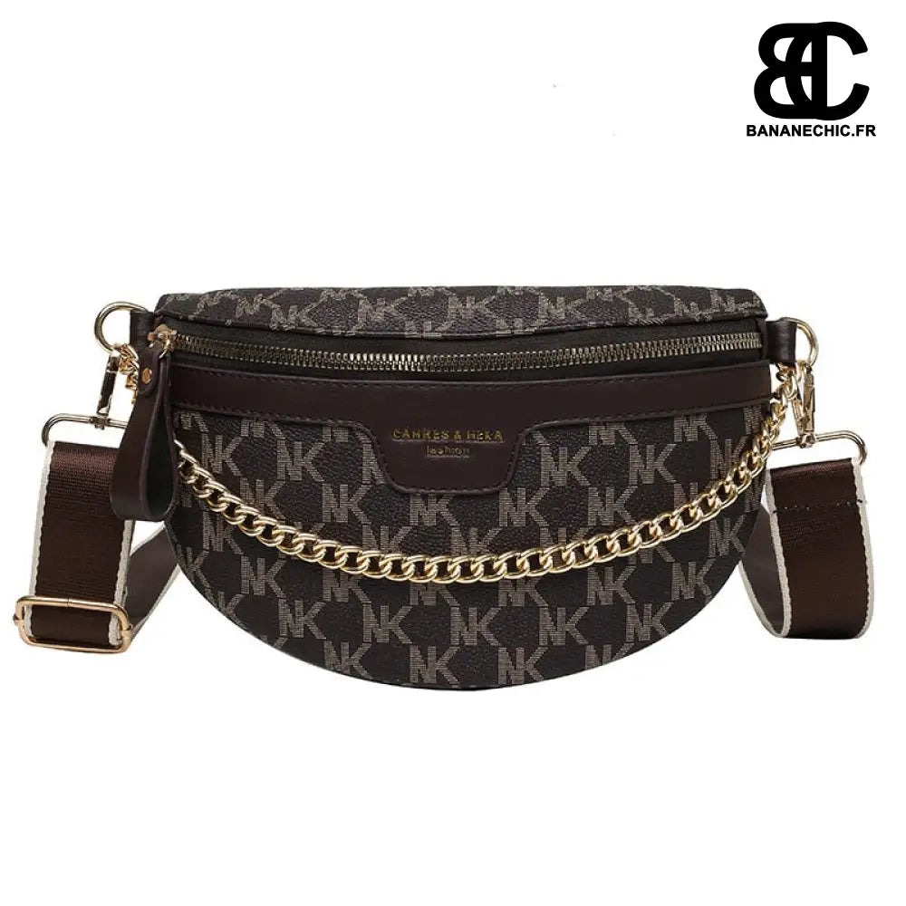 Sac banane chic noir damier - Café - Banane - Banane Chic ™