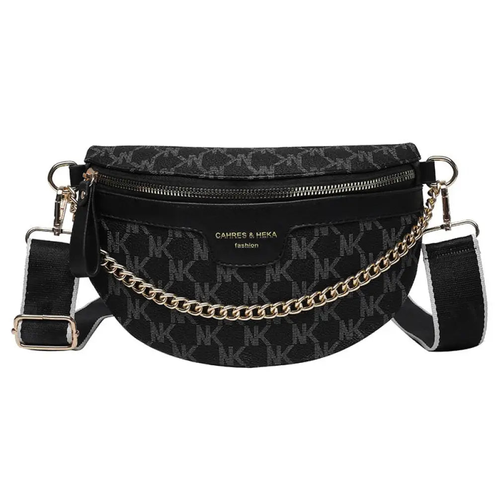 Sac banane chic noir damier - Noir - Banane - Banane Chic ™