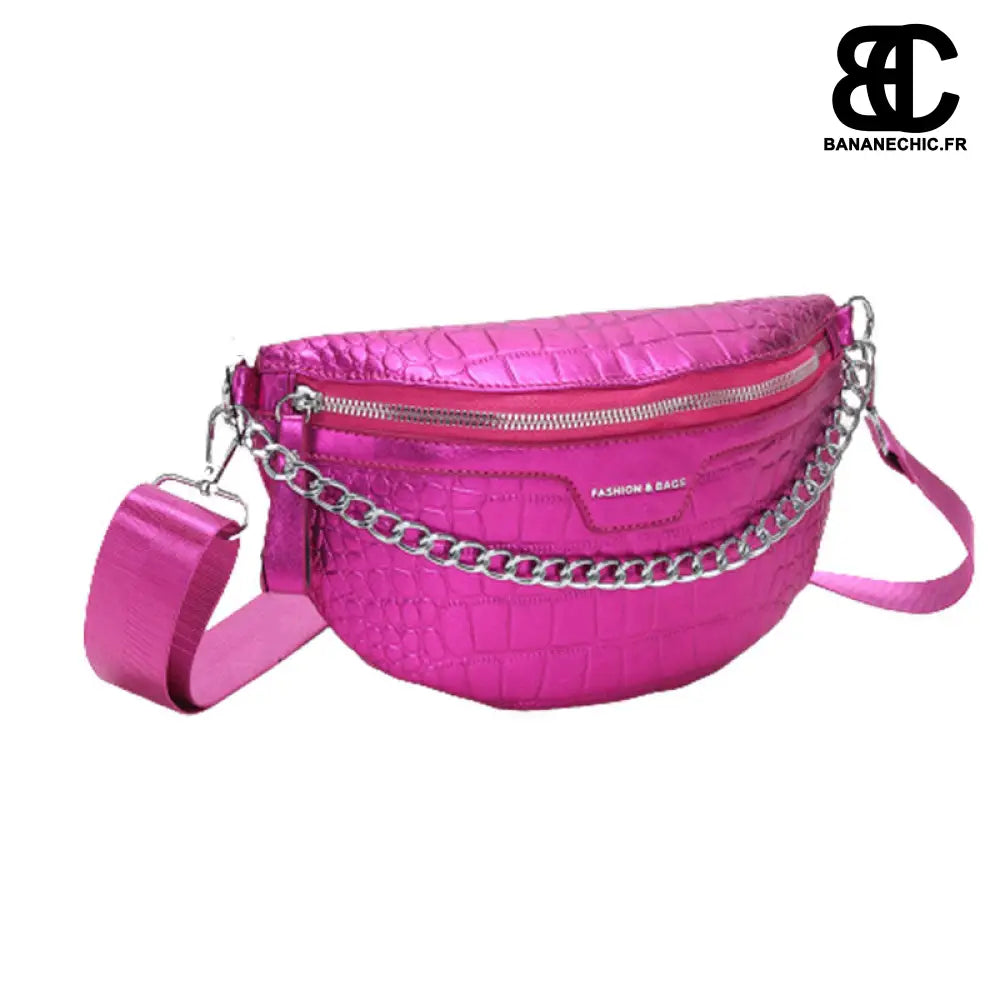 Sac banane chic vert brillant - Fuchsia - Banane - Banane