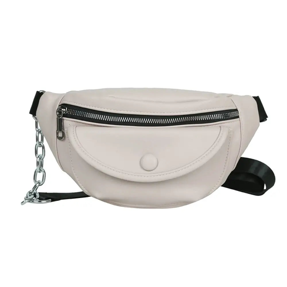 Sac banane cuir blanc élégant - Banane - Banane Chic ™