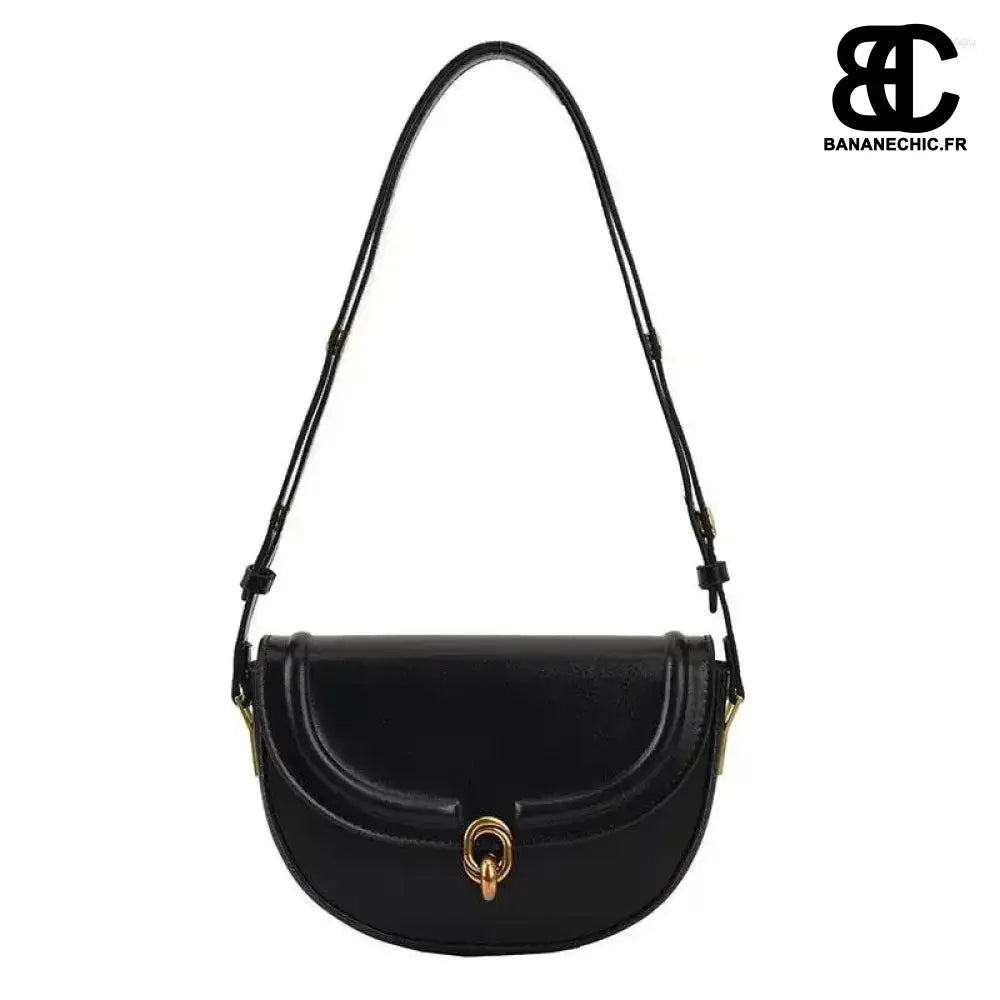 Sac Banane Cuir Femme - Noir - Sac Banane - Banane Chic ™