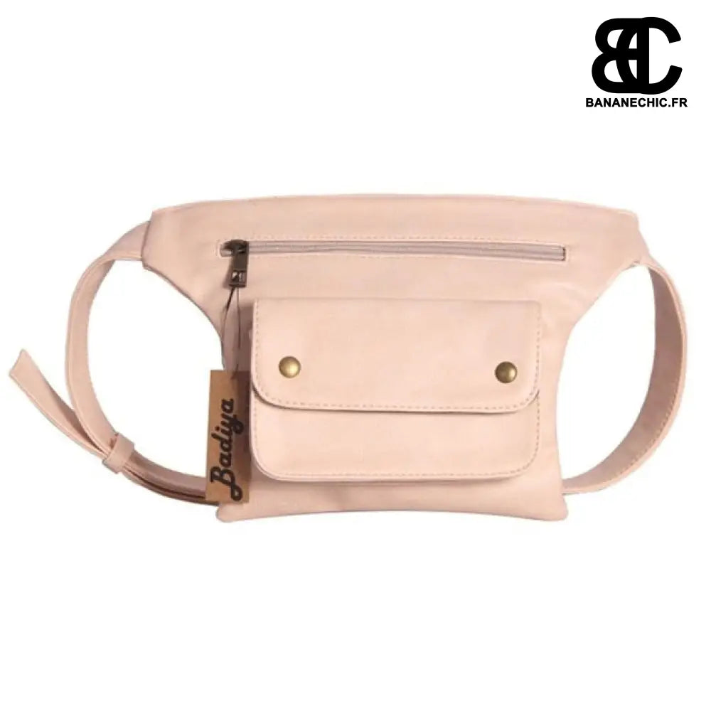 Sac banane cuir femme - Rose - Banane - Banane Chic ™