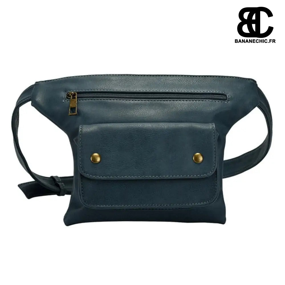 Sac banane cuir femme - Bleu - Banane - Banane Chic ™
