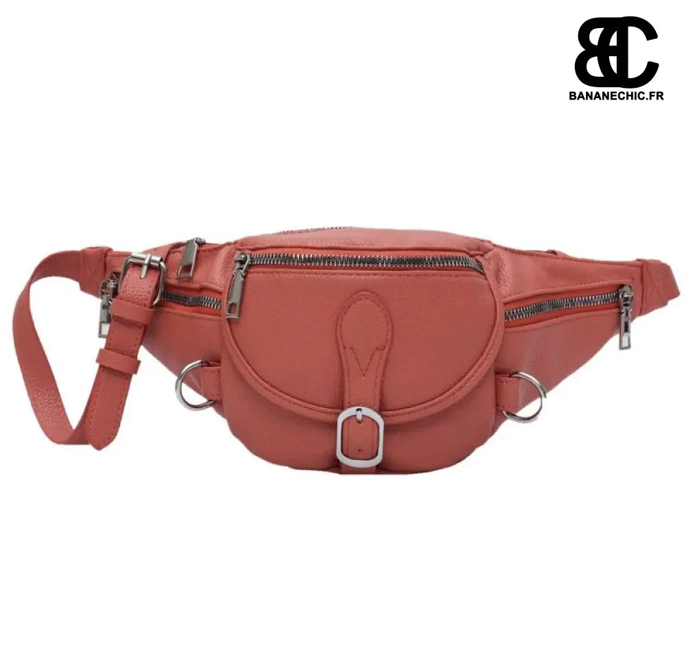 Sac banane cuir femme - Marron - Banane - Banane Chic ™