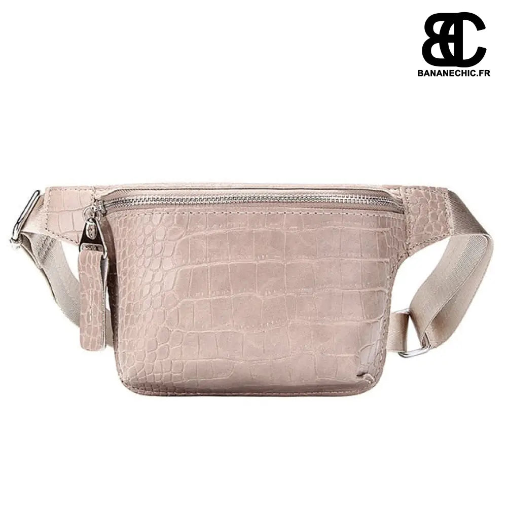 Sac banane cuir femme - Rose - Banane - Banane Chic ™