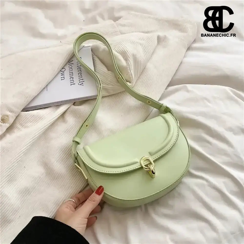 Sac Banane Cuir Femme - Vert pomme - Sac Banane - Banane