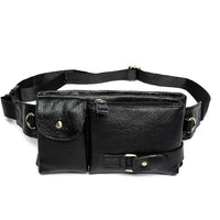 Sac banane cuir homme noir Sac banane cuir homme noir