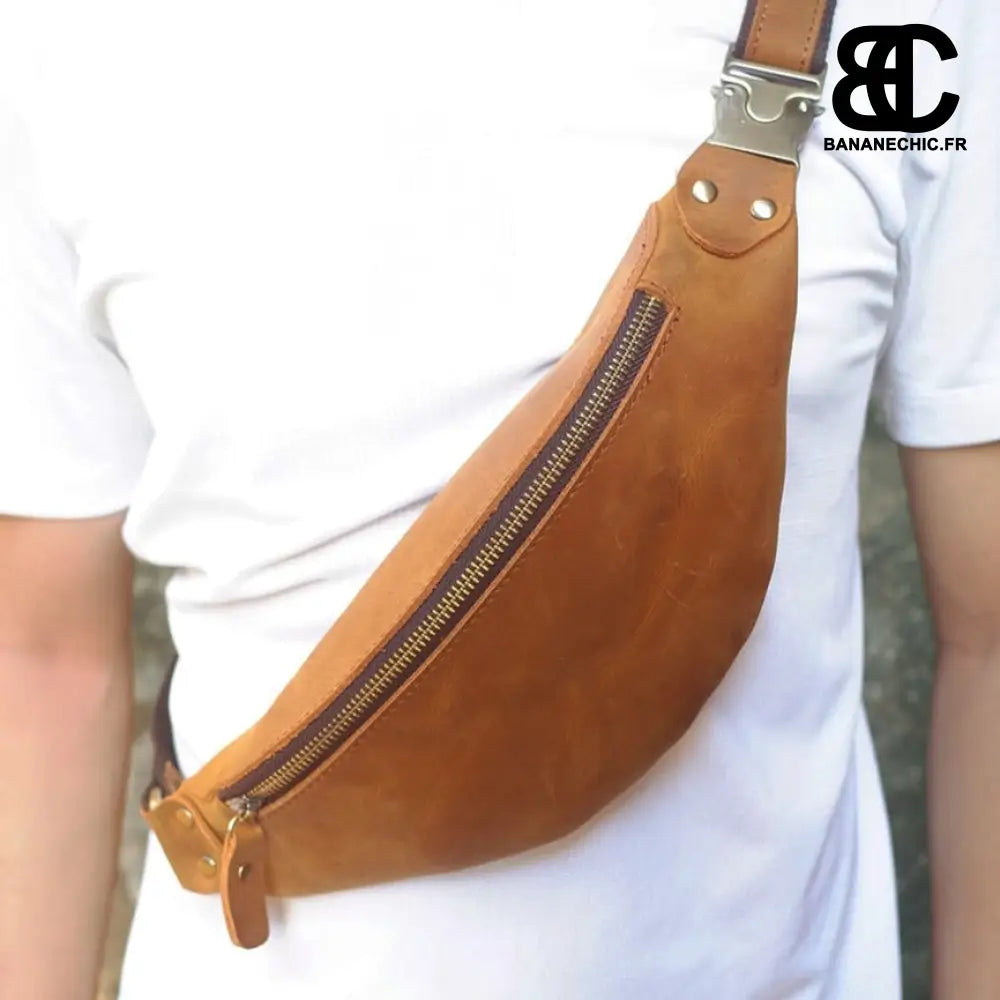 Sac banane cuir homme tendance - Banane - Banane Chic ™