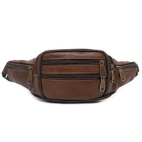 Sac banane cuir marron vintage Sac banane cuir marron vintage