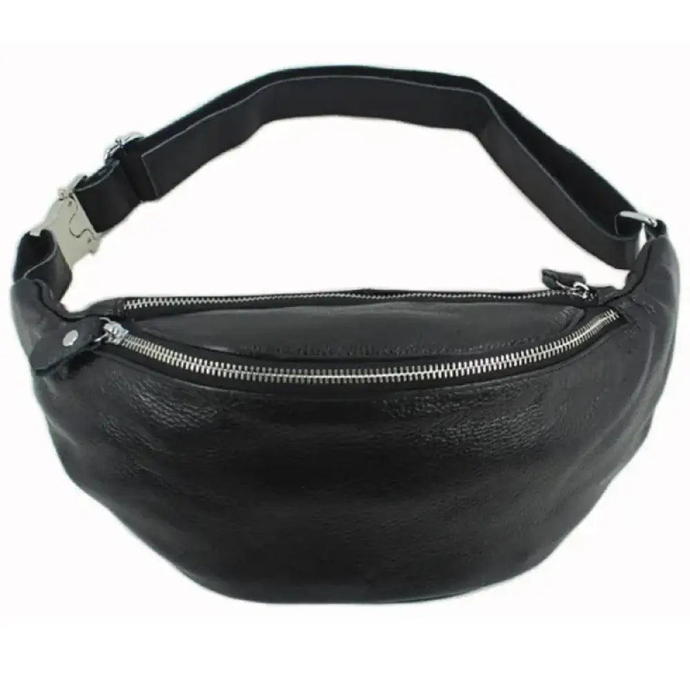 Sac Banane Cuir Noir - Sac Banane - Banane Chic ™