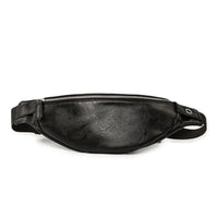 Sac banane cuir noir homme - Sac banane cuir noir homme