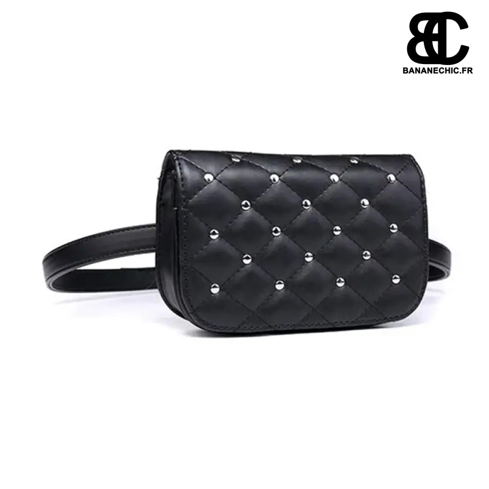 Sac banane cuir noir pochette femme - Banane - Banane Chic ™