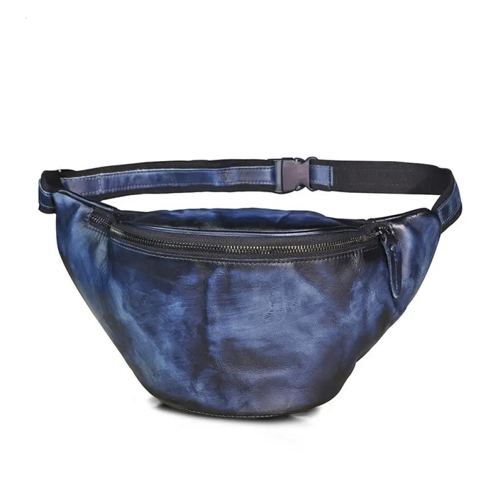 Sac banane cuir original - Bleu - Banane - Banane Chic ™