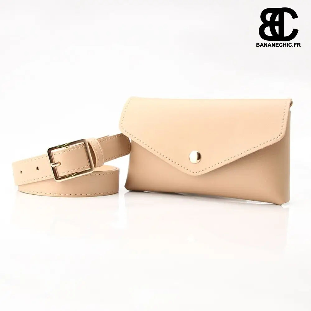Sac banane cuir pochette - Kaki - Banane - Banane Chic ™