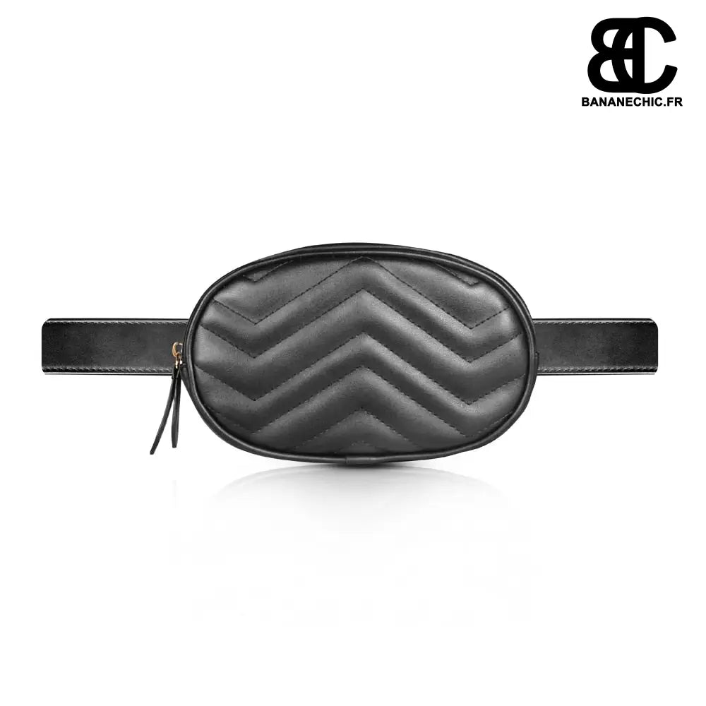 Sac banane cuir rond - Noir - Banane - Banane Chic ™