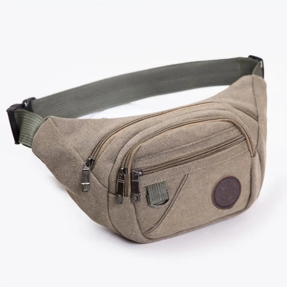 Sac banane décontracté 5 poches unisex - Gris - Banane -