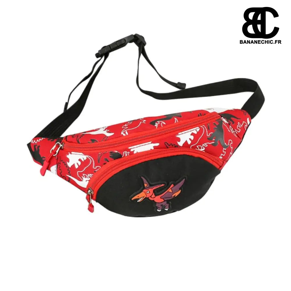 Sac banane dinosaure enfant - Rouge - Banane - Banane Chic ™