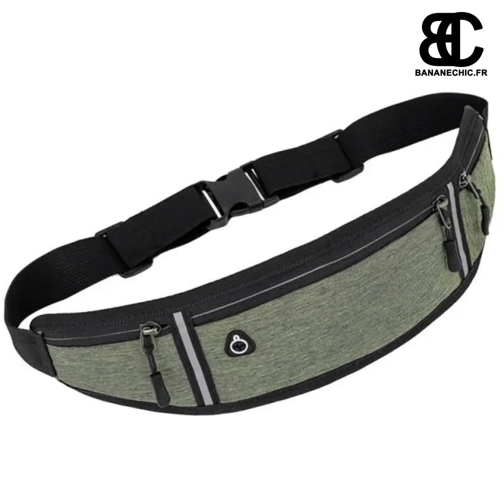 Sac banane discret pour sport et jogging - Vert - Banane -